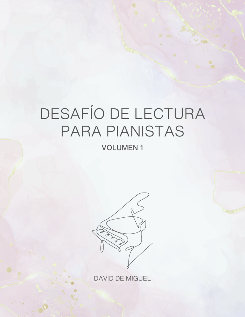 Libro Desafío de lectura para pianistas Volumen 1 de David de Miguel