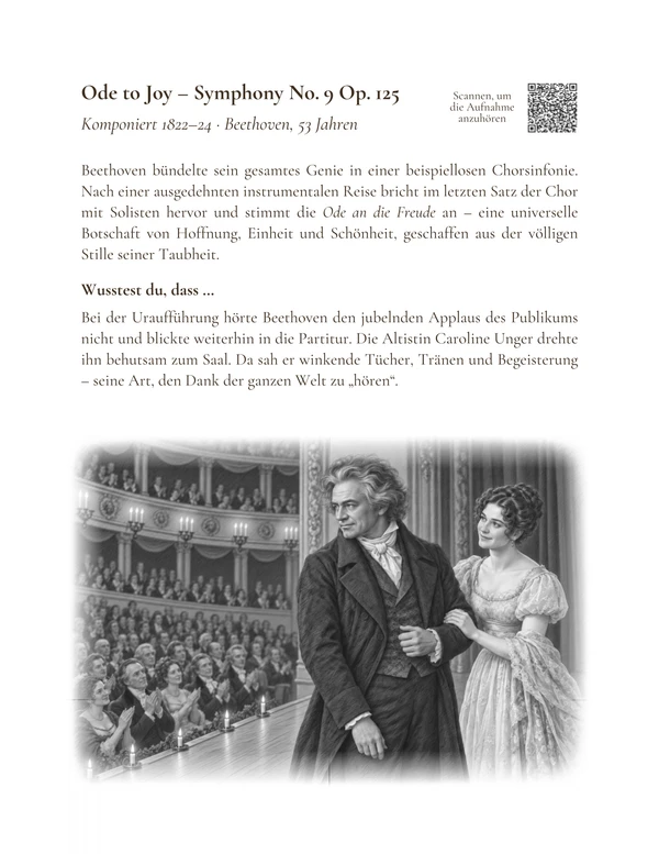 Ode to Joy – Symphony No. 9 Op. 125 — illustrierte Einführung auf Deutsch