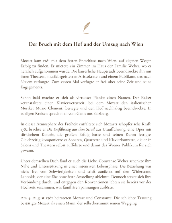 Mozart — Der Bruch mit dem Hof und die Ankunft in Wien